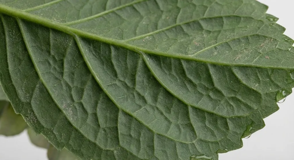 Comparison of real touch artificial leaf versus standard plastic leaf